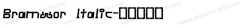Bramwor ltalic字体转换